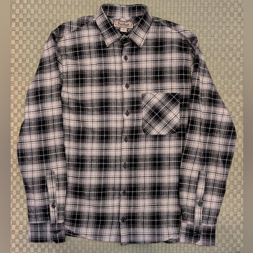 Freeman Seattle Weathervane Flannel Shirt Men's Size 38 Made in USA
